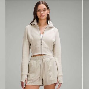 Lululemon full-zip cropped hoodie
